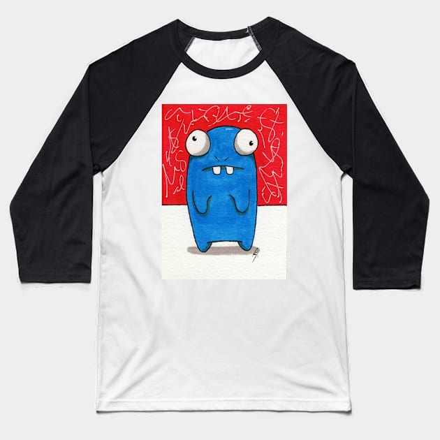 Bedu - Morning Monsters Baseball T-Shirt by AaronShirleyArtist